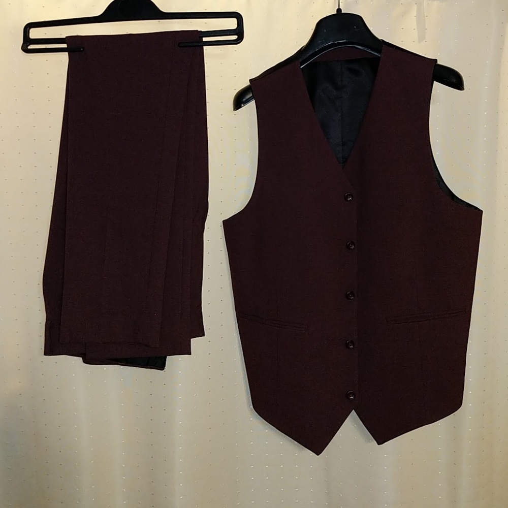 Mens ASOS Slim Suit Pant and Vest